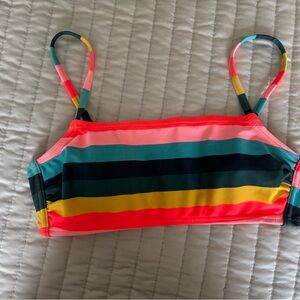 Xhilaration Yellow and Multicolor Bikini Top